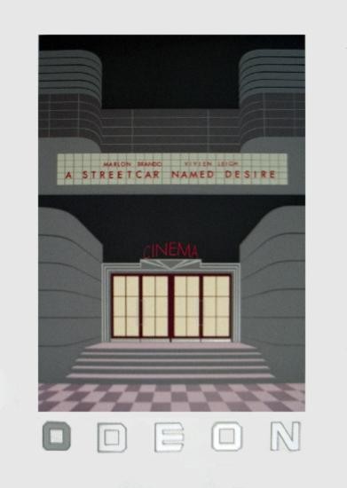 1986 King Odeon Serigraph: Reference #: ULGH1289 Artist Name: King, Perry Title: Odeon Medium: Serigraph Edition Size: 2000 Year: 1986 Paper Size: 35.5 x 25.25 inches Image Size: 27 x 19 inches Condition: A: Mint Notes: Origina