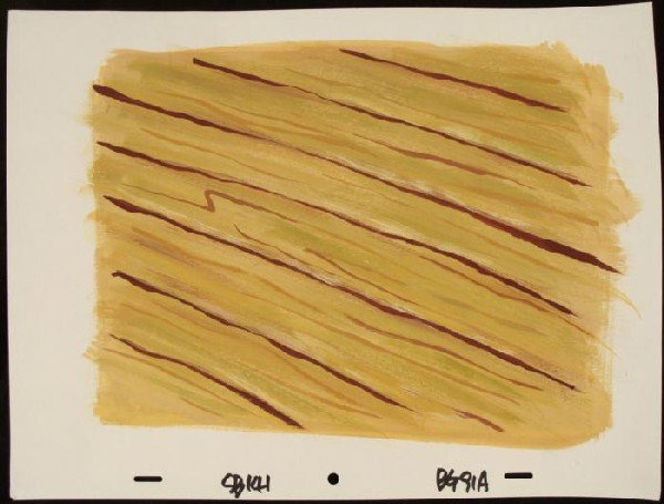 Original Background Wood Floor Animation SpongeBob Art: This original hand-painted background from the Nickelodeon TV show SpongeBob Squarepants. The story takes place under the deep blue sea in Bikini Bottom, where SpongeBob resi