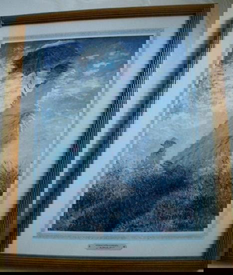 Monet: Woman with a Parasol. Lithography.