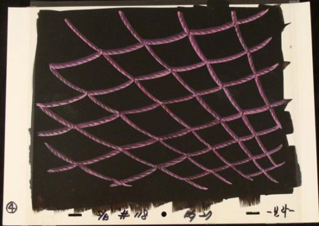 Original Cel Background Animation Art On Top SpongeBob: This original hand-painted background and animation cel are from the Nickelodeon TV show SpongeBob Squarepants. The story takes place under the deep blue sea in Bikini B