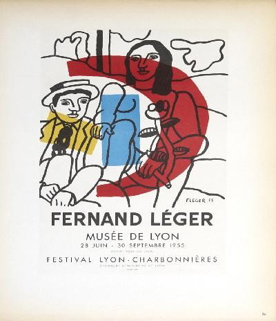1959 Leger Musee de Lyon Mourlot Lithograph: Reference #: ULXX7663 Artist Name: Leger, Fernand Title: Musee de Lyon Medium: Lithograph Edition Size: unknown Year: 1959 Paper Size: 12.5 x 9.25 inches Image Size: 9.5 x 6.25 inches Condition: A-: N