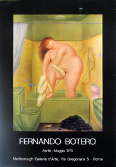 Botero The Shower Poster: Reference #: ULEF108 Artist Name: Botero, Fernando Title: The Shower Medium: Offset Lithograph Edition Size: 1200 Year: Unknown Paper Size: 27.5 x 19.25 inches Image Size: 19.25 x 14.75 inches Conditi