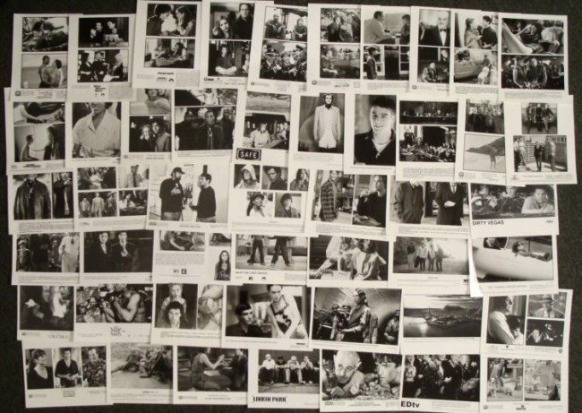 48 B & W 8 x 10 Movie Promo Photos Collection: This is a collection of 48 black and white 8 x 10 promotional photos from a variety of Hollywood movies. They range from Life is Beautiful, Hearts in Atlantis, the Fifth Element, Cast Away, Alien Resu