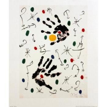 Miro Composition Poster: Reference #: ULYY7235 Artist Name: Miro, Joan Title: Composition Medium: Offset Lithograph Edition Size: Unknown Year: Unknown Paper Size: 23.5 x 19.5 inches Image Size: 20.52 x 15 inches Conditio