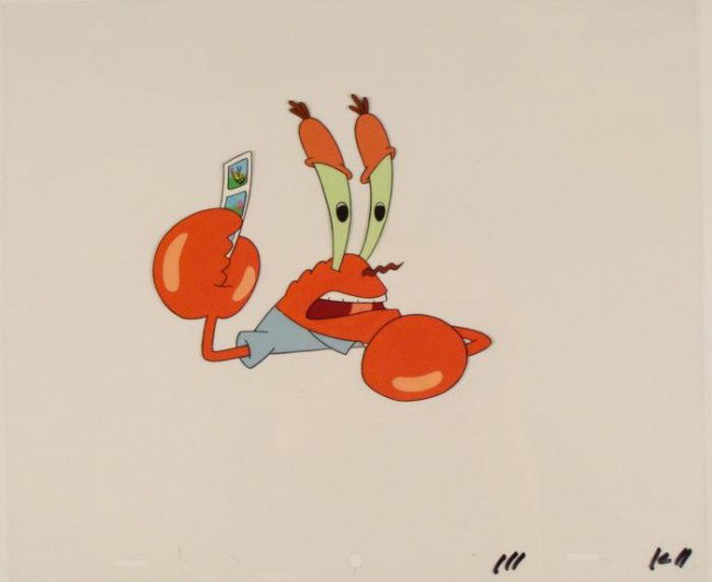 Spongebob Production Original Preposterous Cel Art: This original animation cel is from the Nickelodeon TV show SpongeBob Squarepants. The story takes place under the deep blue sea in Bikini Bottom, where SpongeBob resides. Sp