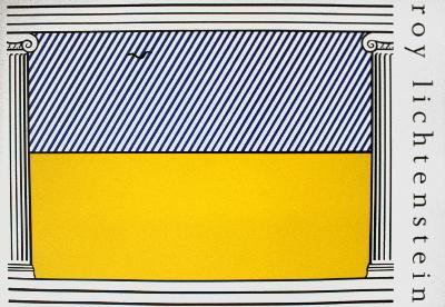 1991 Lichtenstein Liberte Poster: Reference #: ULUP1048 Artist Name: Lichtenstein, Roy Title: Liberte Medium: Offset Lithograph Edition Size: unknown Year: 1991 Paper Size: 27 x 39.5 inches Image Size: 39.5 x 27 inches Condition: A: M