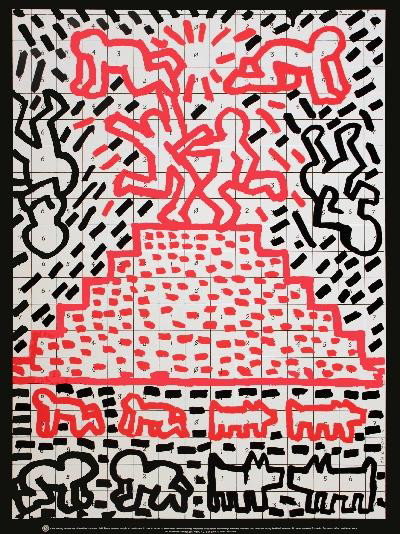 Haring Untitled (1981) Poster: Reference #: ULYY7233 Artist Name: Haring, Keith Title: Untitled (1981) Medium: Offset Lithograph Edition Size: Unknown Year: Unknown Paper Size: 31.5 x 23.5 inches Image Size: 30 x 22 inches Conditio