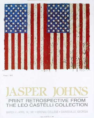 1973 Johns Flags, I Poster: Reference #: ULAW9123 Artist Name: Johns, jasper Title: Flags, I Medium: Offset Lithograph Edition Size: 1000 Year: 1973 Paper Size: 30 x 24 inches Image Size: 18 x 22 inches Condition: A: Mint