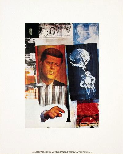 Rauschenberg Retroactive II Poster: Reference #: ULYY7229 Artist Name: Rauschenberg, Robert Title: Retroactive II Medium: Offset Lithograph Edition Size: Unknown Year: Unknown Paper Size: 19.75 x 15.75 inches Image Size: 13.5 x 9.5 inch