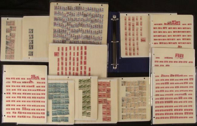 600 + US Air Mail Stamps 5-21 Cents Big Lot In Album: This is a big lot of over 625 Air Mail stamps, in various denominations including: 5, 8, 10, 11, 13, 15, 17, 21. There are nice different designs. They are used, an