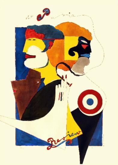 Signed 1972 Lindner Paris Review Lithograph: Reference #: ULXX1327-B Artist Name: Lindner, Richard Title: Paris Review Medium: Lithograph Edition Size: 150 Year: 1972 Paper Size: 34.5 x 26 inches Image Size: 28 x 20 inches Condition: A-: Nea
