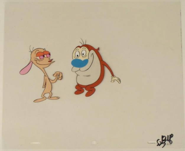 Ren And Stimpy Original Animation Art Cel Big Ears