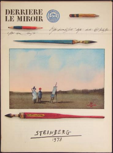Derriere Le Miroir 1973 STEINBERG DLM 205 Art Prints: Offered here is No. 205 - September, 1973 - of Derriére le Miroir , featuring original full color lithographs by Saul Steinberg (American, 1914 - 1999) and many black and white drawin