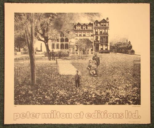Peter Milton OCTOBER PIECE 1969 Exhibit Poster Art: Offered here is a 1969 poster for an exhibit of the work of Peter Milton, considered by many to be one of the outstanding printmakers of our age: * Lithography on tan pebbled paper * Work featured: "O