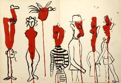 1966 Calder DLM No 156 Double page Litho: Reference #: ULXX6893 Artist Name: Calder, Alexander Title: Double page from Derriere le Miroir, No 156 Medium: Lithograph Edition Size: Unknown Year: 1966 Paper Size: 15 x 22 inches Image Siz