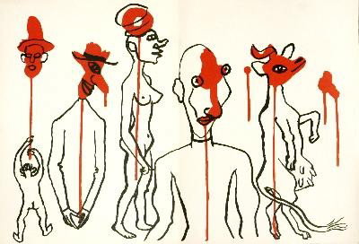 1966 Calder DLM No 156 Double page Litho: Reference #: ULXX6894 Artist Name: Calder, Alexander Title: Double page from Derriere le Miroir, No 156 Medium: Lithograph Edition Size: Unknown Year: 1966 Paper Size: 15 x 22 inches Image Siz