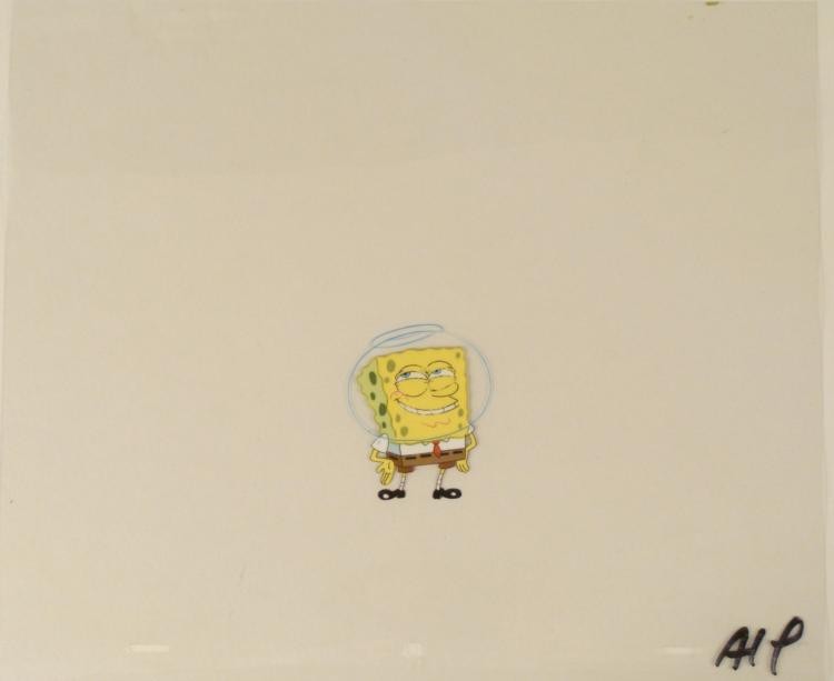 Production Original Cel It Was Nothing Spongebob Art: This original animation cel is from the Nickelodeon TV show SpongeBob Squarepants. The story takes place under the deep blue sea in Bikini Bottom, where SpongeBob resides. Sp