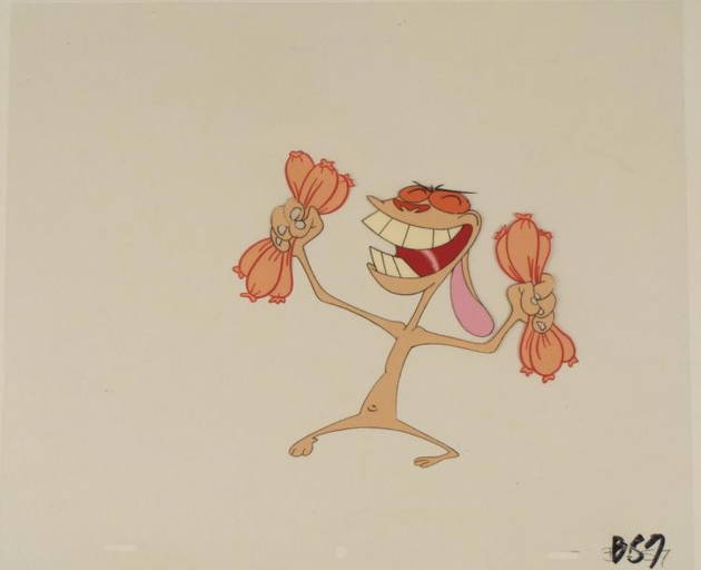Cel Art Production Ren And Stimpy Original Chihuahua