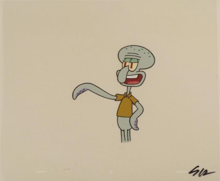 Spongebob Production Original It Was Nothing Cel Art: This original animation cel is from the Nickelodeon TV show SpongeBob Squarepants. The story takes place under the deep blue sea in Bikini Bottom, where SpongeBob resides. Sp