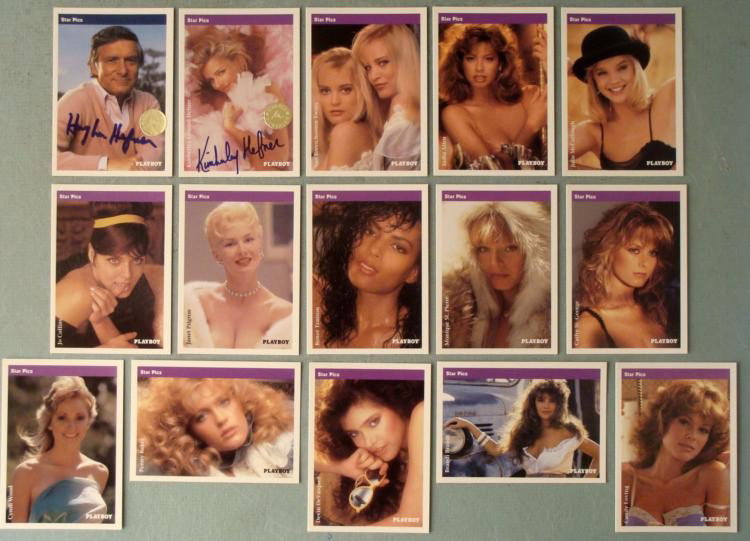 1992 PLAYBOY Star Pics 15 Cards Signed Hugh Hefner: 1992 PLAYBOY Star Pics 15 Cards Signed * Many of the cards are signed by the playboy models and Hugh Hefner