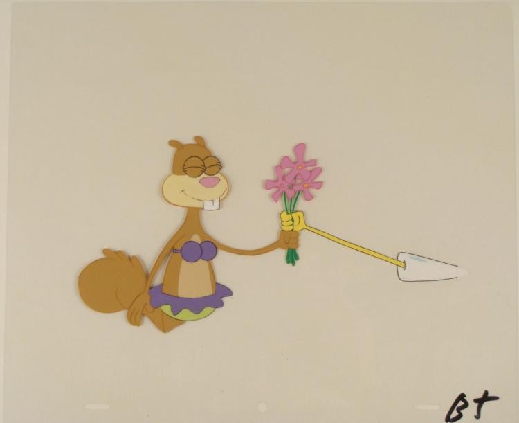Art Shouldn't Have Original Production Spongebob Cel: This original animation cel is from the Nickelodeon TV show SpongeBob Squarepants. The story takes place under the deep blue sea in Bikini Bottom, where SpongeBob resides. Sp
