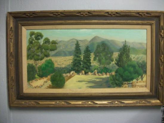 Antique Western Landscape Painting Signed - W E Rollins: Beautiful Antique Landscape Painting (15 x 30). Oil on Canvas Panel. Talented Style and Details. Signed "WE Rollins" (Lower Right Side). Painting remains in excellent condition. Painting was