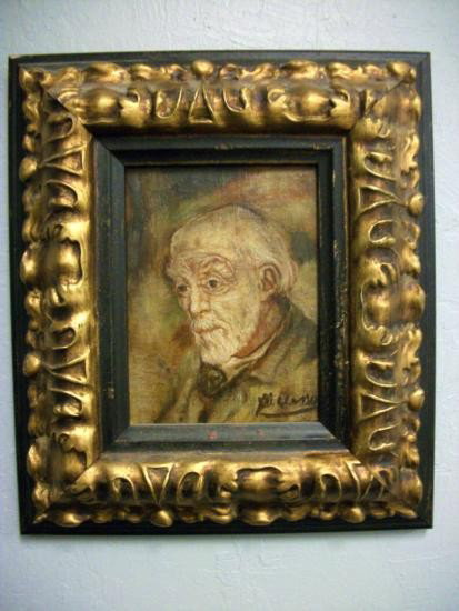 Antique European Portrait Painting Signed - Picasso: Beautiful/Talented Antique European Portrait Painting (Size: 5 1/2 x 7 1/4) (Oil on Canvas Laid to Board). Signed "Picasso" (LR). There is a "Geneve" marking on verso. Beautiful ar