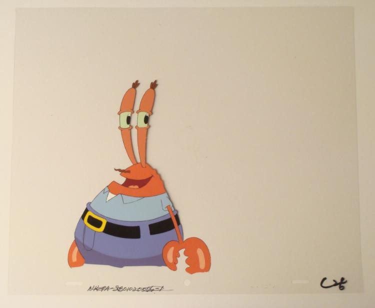 Background Production Cel Original SpongeBob Oh Gosh: This original animation cel is from the Nickelodeon TV show SpongeBob Squarepants. The story takes place under the deep blue sea in Bikini Bottom, where SpongeBob resides. Sp