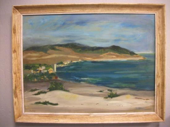 Antique Coastal Oil Signed - TUNIS PONSEN: Beautiful / Talented Antique Coastal Oil (On Canvas) (18x24) signed "TUNIS PONSEN" (LL). Brilliant / Unique Style and Use of Colors. Painting remains in excellent condition. Colors remain vi
