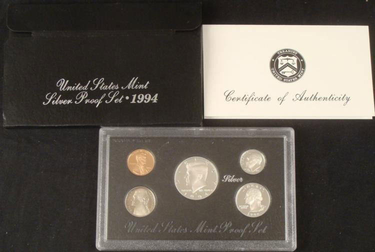 1994 US Mint Silver Proof Set United States: 1994 US Mint Silver Proof Set United States