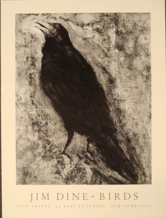 Jim Dine : Crow Art Print: Artist: Jim Dine * Title: Crow * Image Size: 25 x 19.75 inches. * Paper Size: 32 x 24 inches.