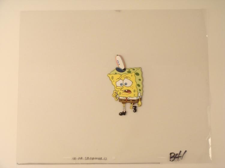 What Is Going On Original SpongeBob Art Cel Animation: This original animation cel is from the Nickelodeon TV show SpongeBob Squarepants. The story takes place under the deep blue sea in Bikini Bottom, where SpongeBob resides. Sp