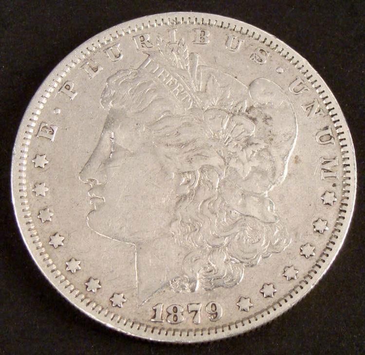 1 Nice 1879 Morgan Silver Dollar: 1 Nice 1879 Morgan Silver Dollar