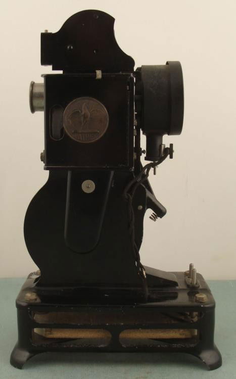 Pathex Movie Sound Projector Vintage 1920s France: This is a Pathex Movie Projector for home use, made in the 1920's. Pathex was the American trademark for Pathe of France, where this unit was made. It has not been tested, as it lacks a power cord, bu