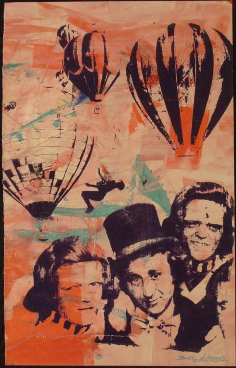 Bobby Hill Original Signed Painting Willy Wonka: This is an original Pop Art painting of by noted urban artist Bobby Hill. * A favorite childhood character, Willy Wonka, is shown here from the original movie, in candy red and green, with Oompa-Loomp
