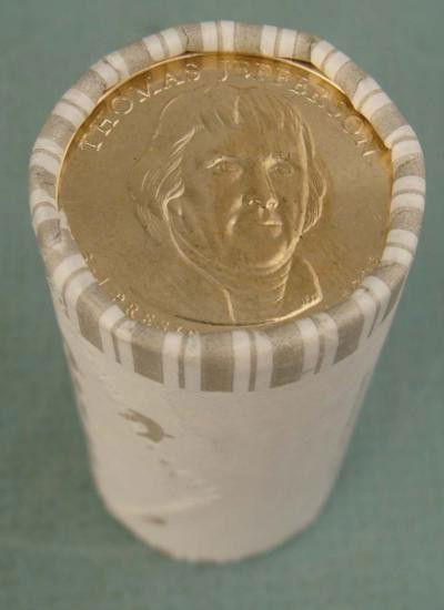 1 Roll (25) 2007-D UNC Jefferson Presidential Dollars: Here are (25) 2007-D Thomas Jefferson Presidential Dollars. The coins are mint, and Gem uncirculated. * These Jeffersons will make a fine addition to your U.S dollars. * * Note: Roll you receive may l