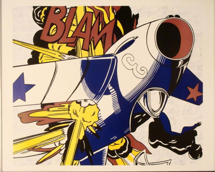 Roy Lichtenstein : Blam Art Print: Artist: Roy Lichtenstein * Title: Blam * Image Size: 22.25 x 26.25 inches. * Paper Size: 24 x 30 inches.