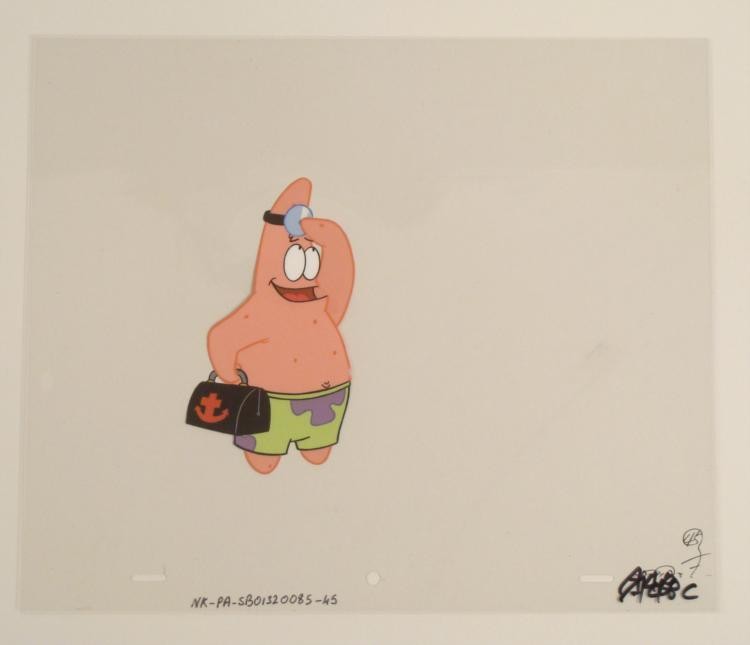 Original Doctor Patrick Animation Art Cel SpongeBob: This original animation cel is from the Nickelodeon TV show SpongeBob Squarepants. The story takes place under the deep blue sea in Bikini Bottom, where SpongeBob resides. Sp