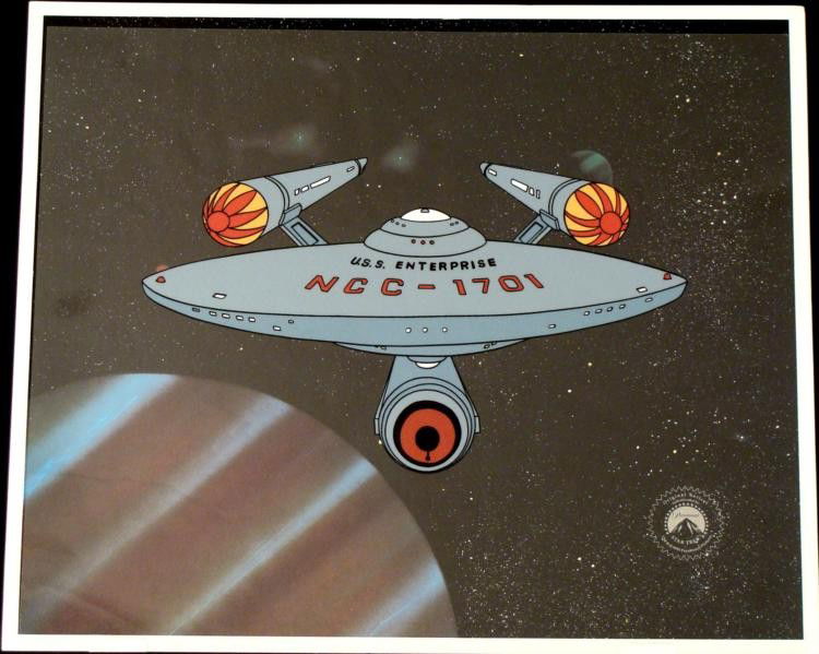 Reproduction Background Cel Original Sericel Star Trek: This is a Limited Edition Sericel from the hit television show Star Trek. Star Trek stories usually depict the adventures of humans and aliens who serve in Starfleet, the space borne humanitaria