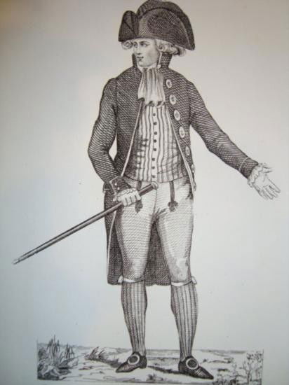 French antique print Fashion in 1790: French antique print "Modes de 1790" (During the French Revolution, late 1700's): H:9.5" W:6". This print was made in the 1870's. Very good condition (no damage). Don't worry for the shipping...we