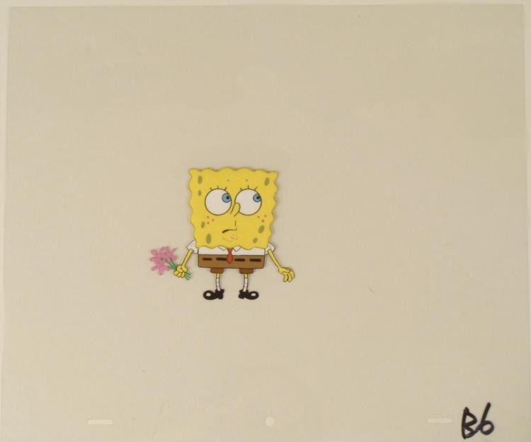 Original Animation Cel I Swear it Wasn't Me Spongebob: This original animation cel is from the Nickelodeon TV show SpongeBob Squarepants. The story takes place under the deep blue sea in Bikini Bottom, where SpongeBob resides. Sp