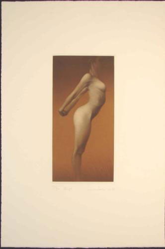 Mikio Watanabe LE Art Mezzotint ALIZE Sensual Nude: "I am absolutely convinced that at the heart of all things existing in this world, there is something very simple and pure which goes beyond the complexity of appearances," says the artist Mikio Watan