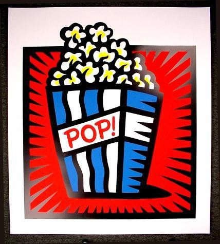 HUGE Pop Art Burton Morris AMERICAN POP RED S/N Print: This terrific image is by Burton Morris, a remarkably popular and avidly collected contemporary artist who has put his own energetic spin on Pop art! * Title: "American Pop Red" * 1998 * 40 × 45