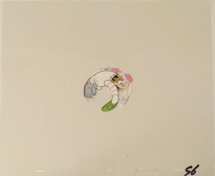 Cel Incredible Trick Original Animation Spongebob Art: Squarepants. The story takes place under the deep blue sea in Bikini Bottom, where SpongeBob resides. SpongeBob, who is a yellow, porous sponge, is your typical happy-go-lucky characte