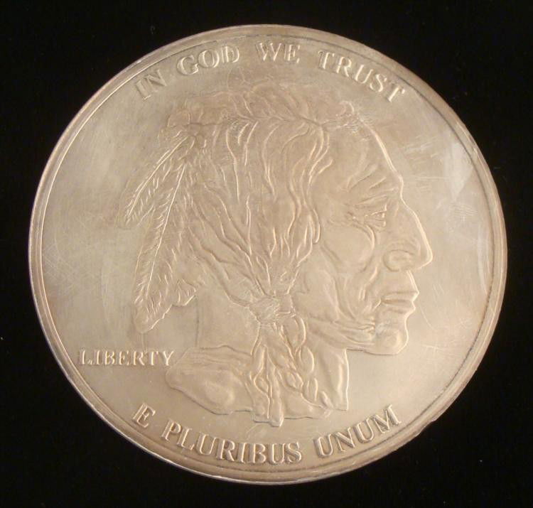 Large 2004 .999 Silver Buffalo Nickel 3 1/2 Inch
