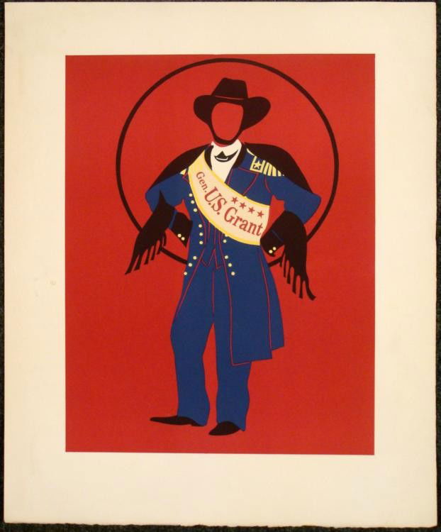 Robert Indiana Lithograph Art General Ulysses S. Grant: I am General Grant and I am here to stay... * * Artist: Robert Indiana * Title: General U.S. Grant * Medium: Lithograph on paper * Size of Image: 14" x 18" Size of Paper: 19 1/2" x 23 3/4" Condi
