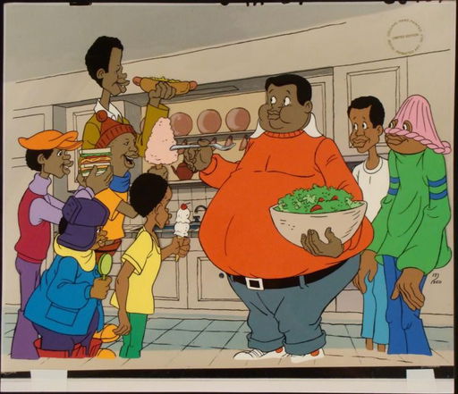Fat Albert Friends Hand Painted Ltd Ed Animation Cel Jan 27