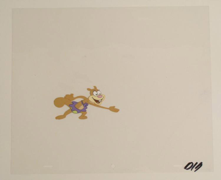 Nice To Meet You Original SpongeBob Art Cel Animation: This original animation cel is from the Nickelodeon TV show SpongeBob Squarepants. The story takes place under the deep blue sea in Bikini Bottom, where SpongeBob resides. Sp