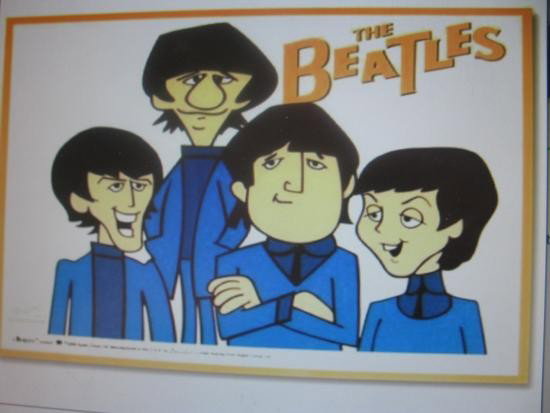 The Beatles Cartoon Cell 1960's (Original) Memorabilia: John, Paul ,George, Ringo Cartoon CellSericell from the Beatles Cartoon Show developed in the 1960's Feamed cell.valued at $300-$450.