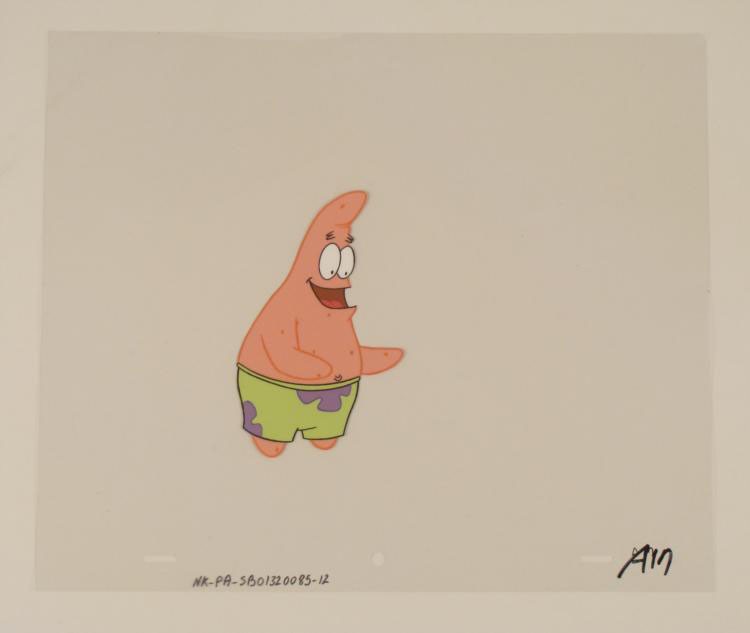 Happy Face Original SpongeBob Art Production Cel Arms: This original animation cel is from the Nickelodeon TV show SpongeBob Squarepants. The story takes place under the deep blue sea in Bikini Bottom, where SpongeBob resides. Sp